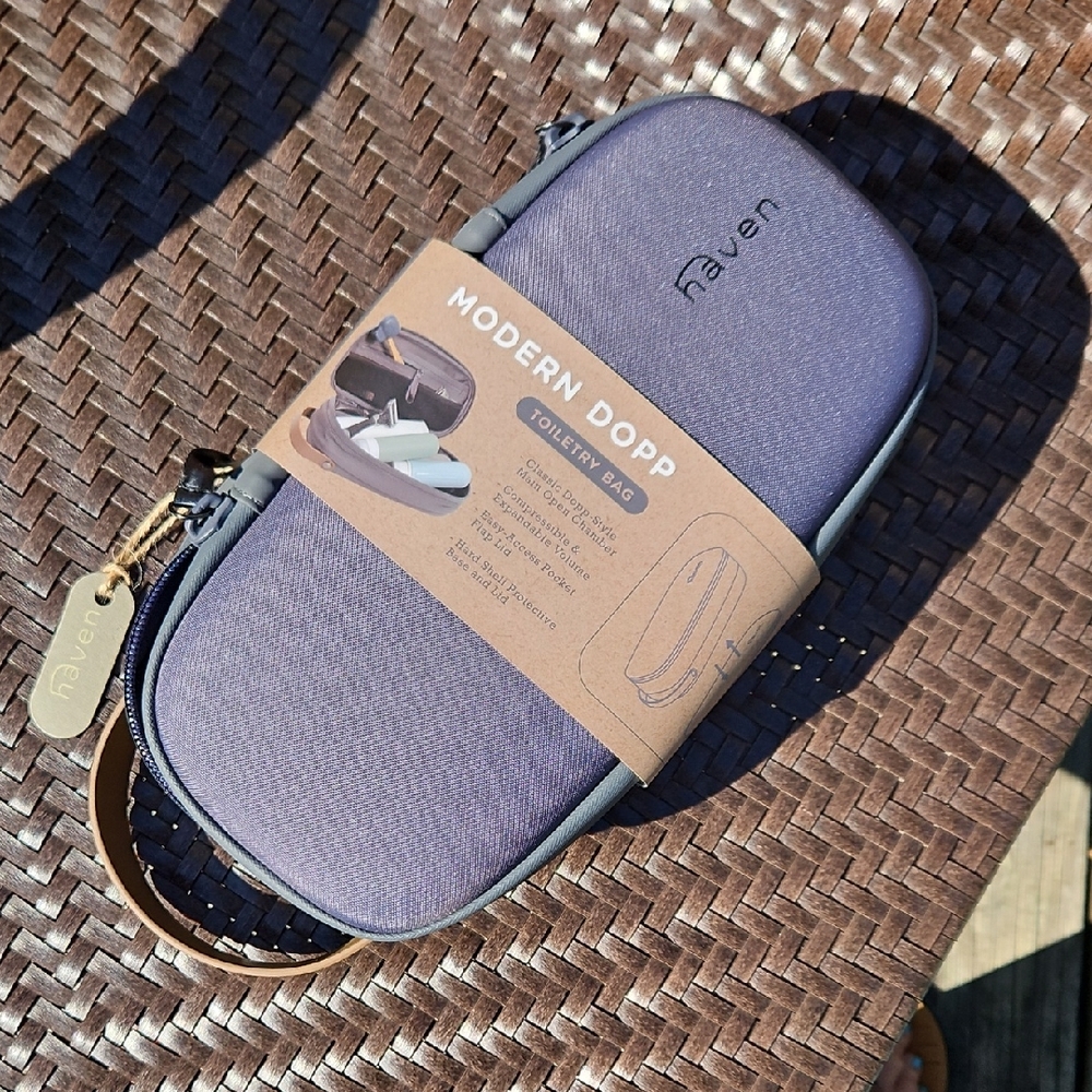 Haven Modern Dopp Travel Bag NWT